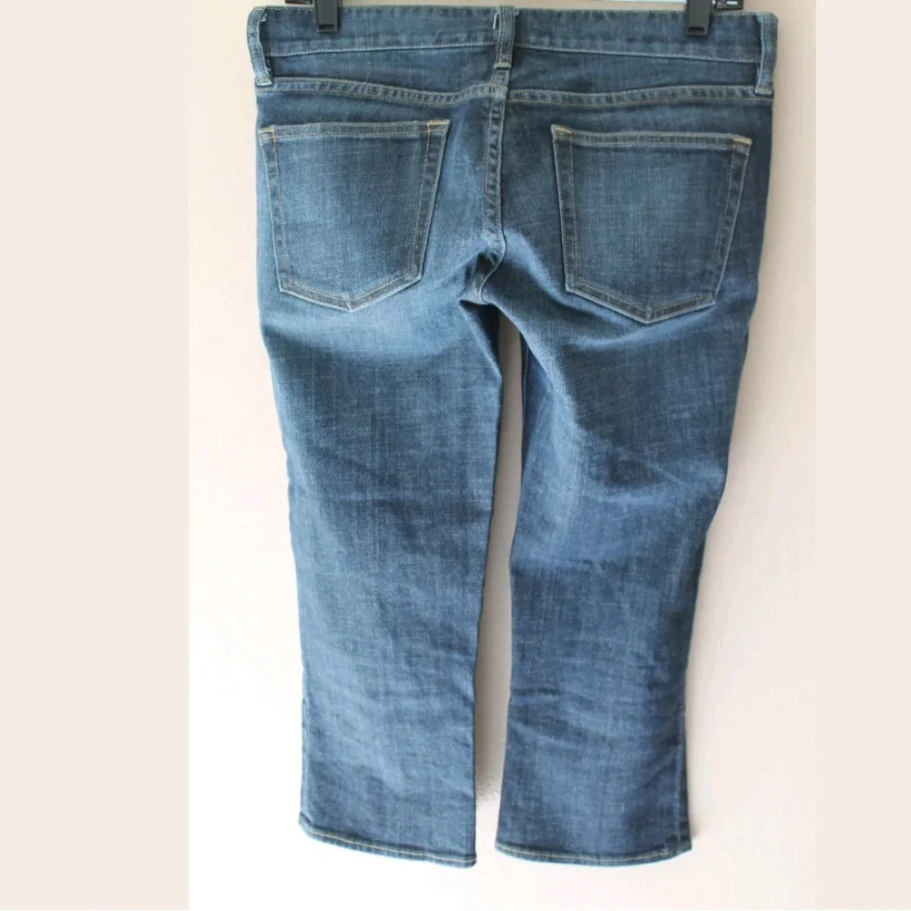 J Crew Sz 27 Matchstick Denim‎ Blue Crop Jeans